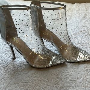 Diamond clear booties